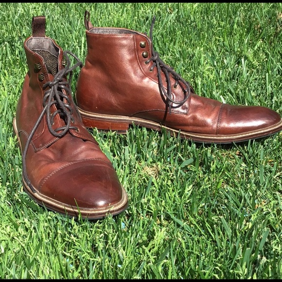 aston grey lonaro cap toe boot